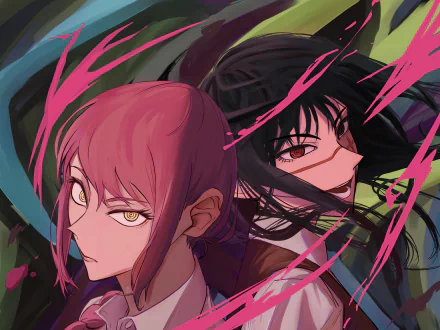 War Devil Asa Mitaka Makima (Chainsaw Man) Anime Chainsaw Man HD Desktop Wallpaper | Background Image