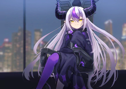 hololive La+ Darknesss (Virtual Youtuber) Anime Virtual Youtuber HD Desktop Wallpaper | Background Image