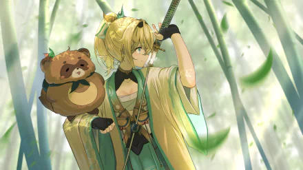 hololive Kazama Iroha Anime Virtual Youtuber HD Desktop Wallpaper | Background Image