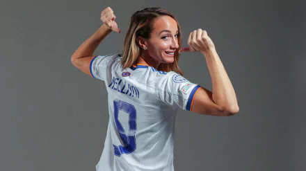 soccer Adidas Real Madrid C.F. Real Madrid Femenino Kosovare Asllani Sports HD Desktop Wallpaper | Background Image