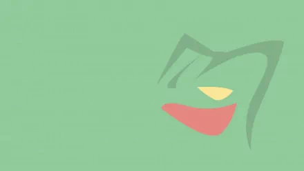 A vibrant HD desktop wallpaper featuring Sceptile, a grass-type Pokémon, against a soft green background. The artwork captures the essence of this popular character from the anime.