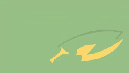 HD PC wallpaper featuring Electrike, the electric Pokémon, set against a minimalist green background in anime style.