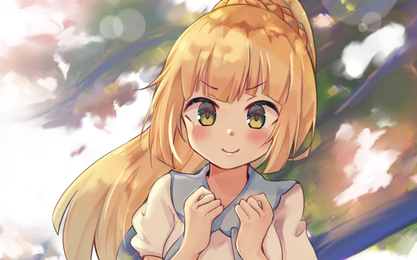Lillie (Pokemon) video game Pokémon: Sun and Moon HD Desktop Wallpaper | Background Image
