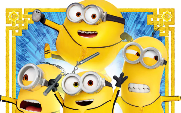 Stuart (Minions) Kevin (Minions) Bob (Minions) movie Minions: The Rise of Gru HD Desktop Wallpaper | Background Image
