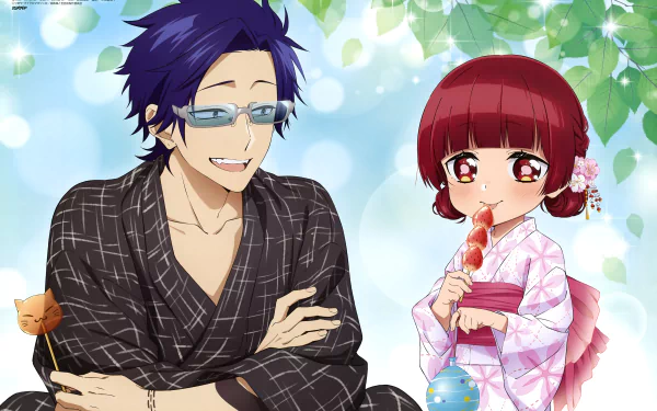 Yaeka Sakuragi Tooru Kirishima Anime The Yakuza's Guide to Babysitting HD Desktop Wallpaper | Background Image