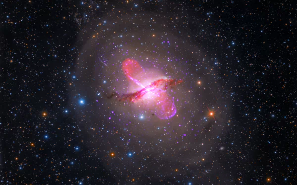  Multiwavelength View of Centaurus A (Hubble, Spitzer, Chandra, VLA)