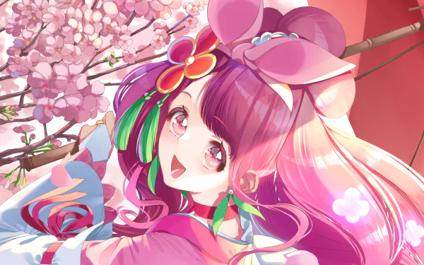 Nodoka Hanadera Cure Grace Anime Healin' Good PreCure HD Desktop Wallpaper | Background Image