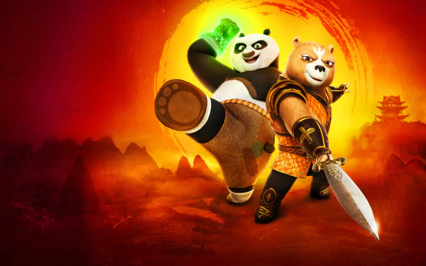 Po (Kung Fu Panda) TV Show Kung Fu Panda: The Dragon Knight HD Desktop Wallpaper | Background Image