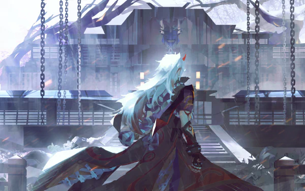 Arataki Itto video game Genshin Impact HD Desktop Wallpaper | Background Image