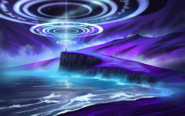 beam fantasy landscape fantasy landscape HD Desktop Wallpaper | Background Image
