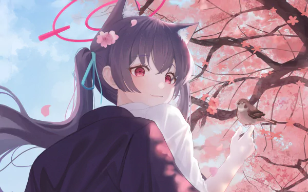 Kuromi Serika video game Blue Archive HD Desktop Wallpaper | Background Image