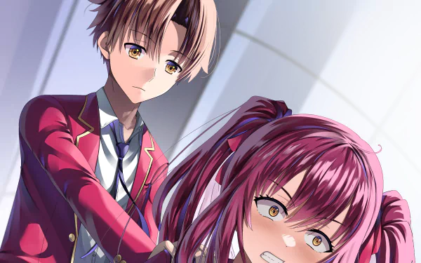 Ichika Amasawa Kiyotaka Ayanokōji Anime Classroom of the Elite HD Desktop Wallpaper | Background Image