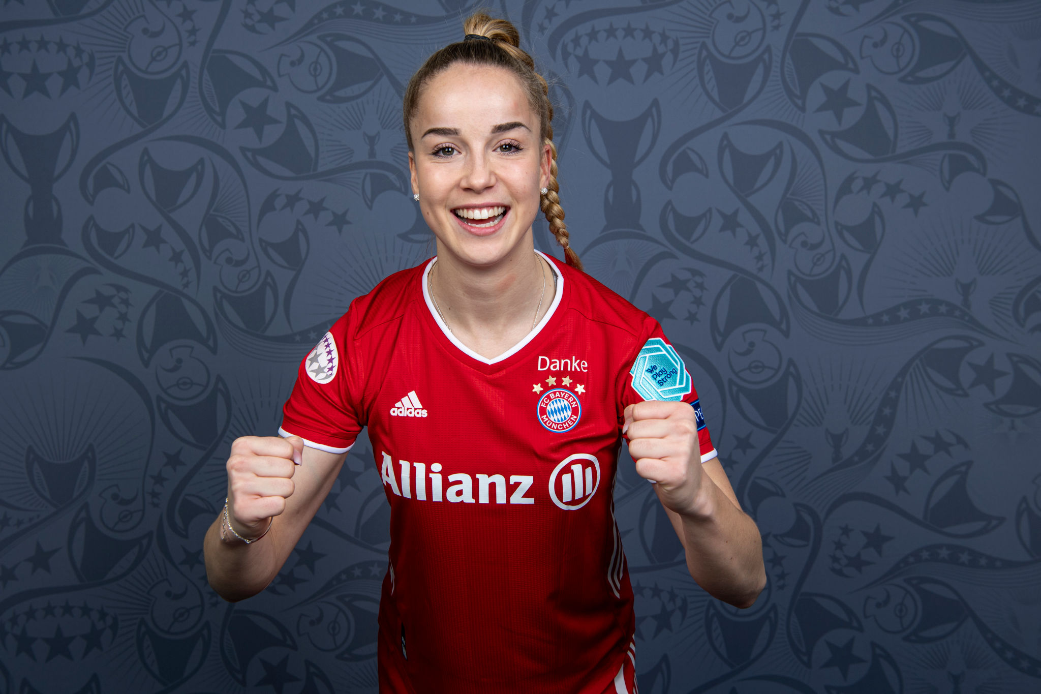 Download Blonde Adidas FC Bayern Munich Soccer German Giulia Gwinn ...