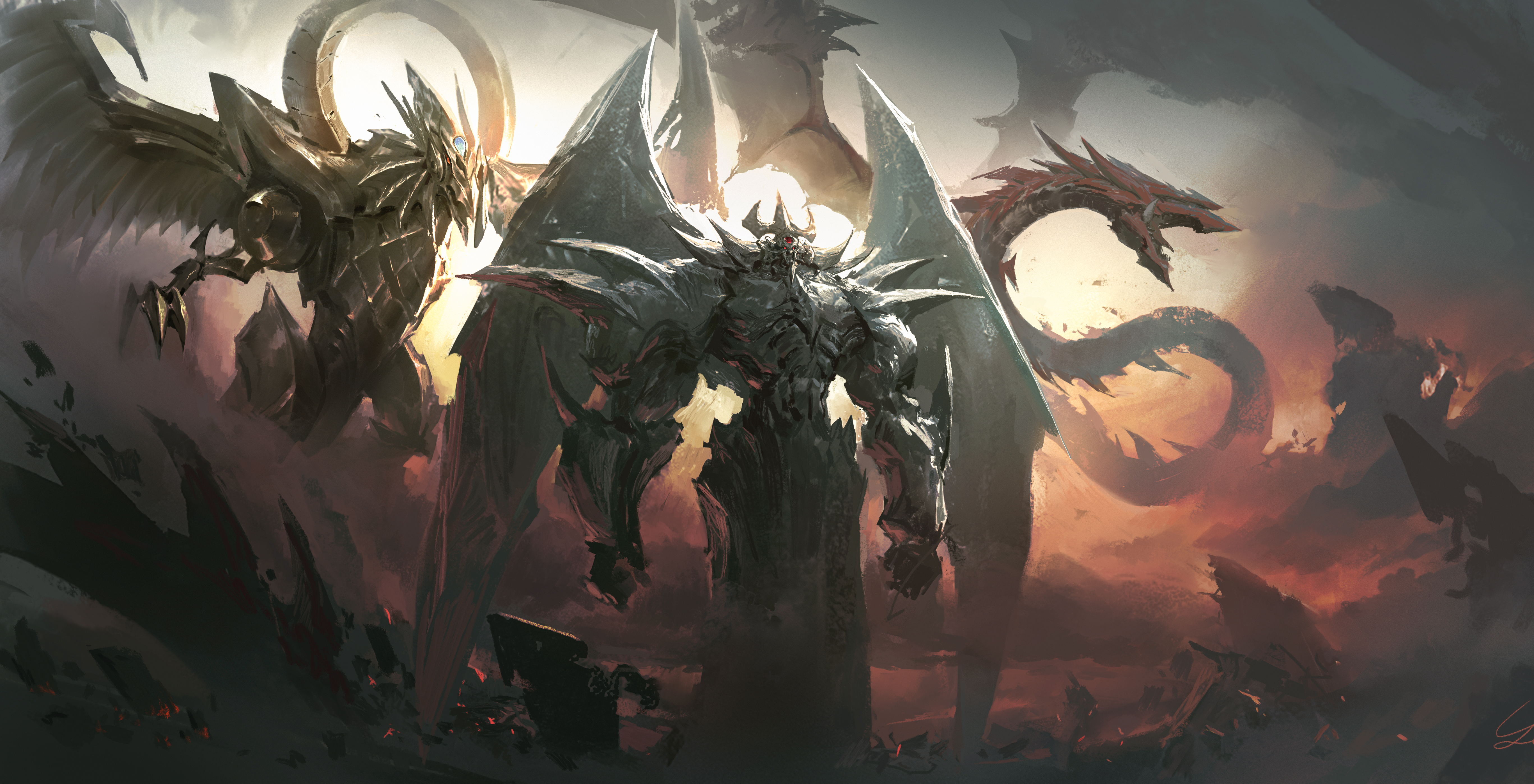 Download Obelisk the Tormentor the divine beast unleashed Wallpaper   Wallpaperscom