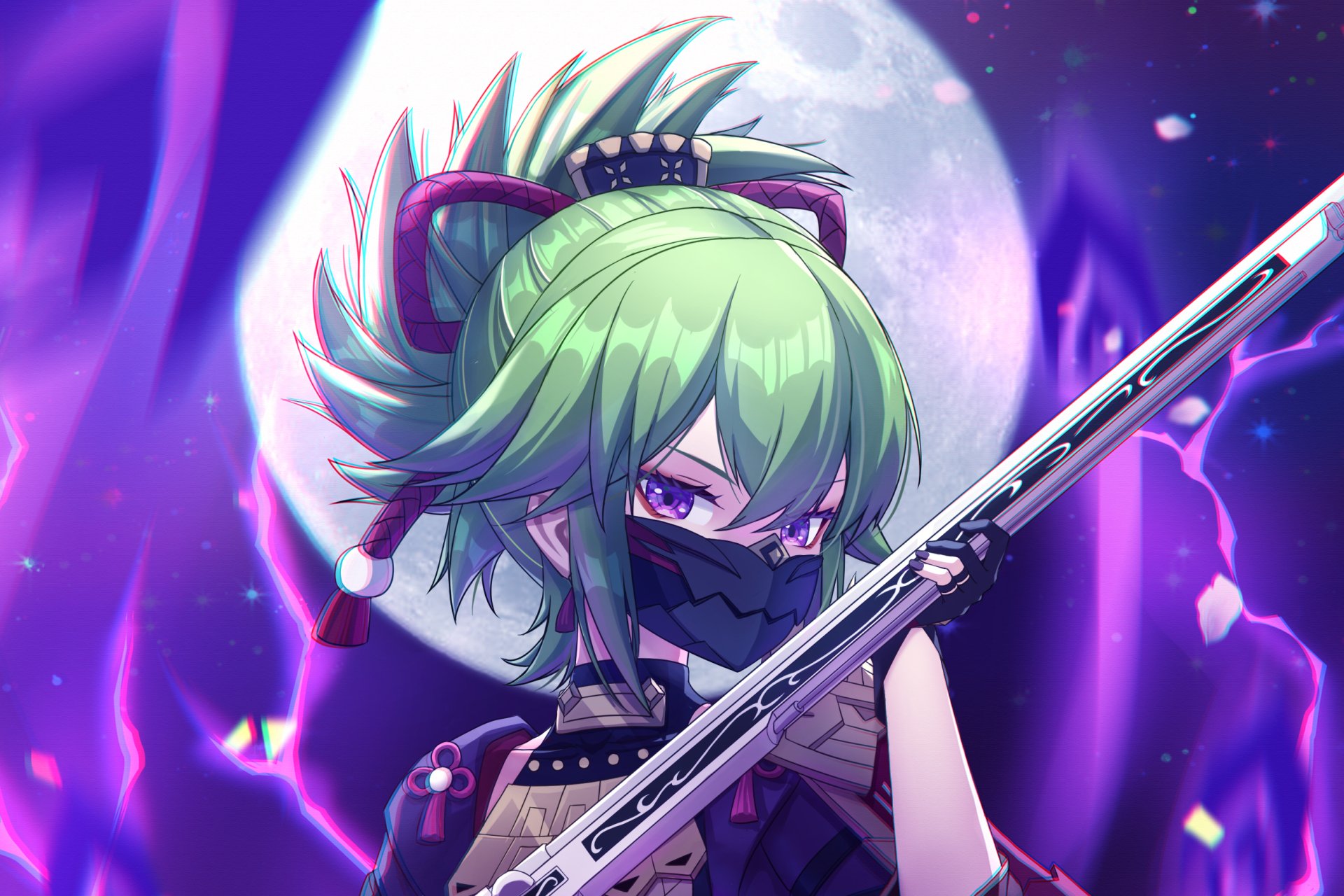 Download Kuki Shinobu Video Game Genshin Impact HD Wallpaper by DD菌子