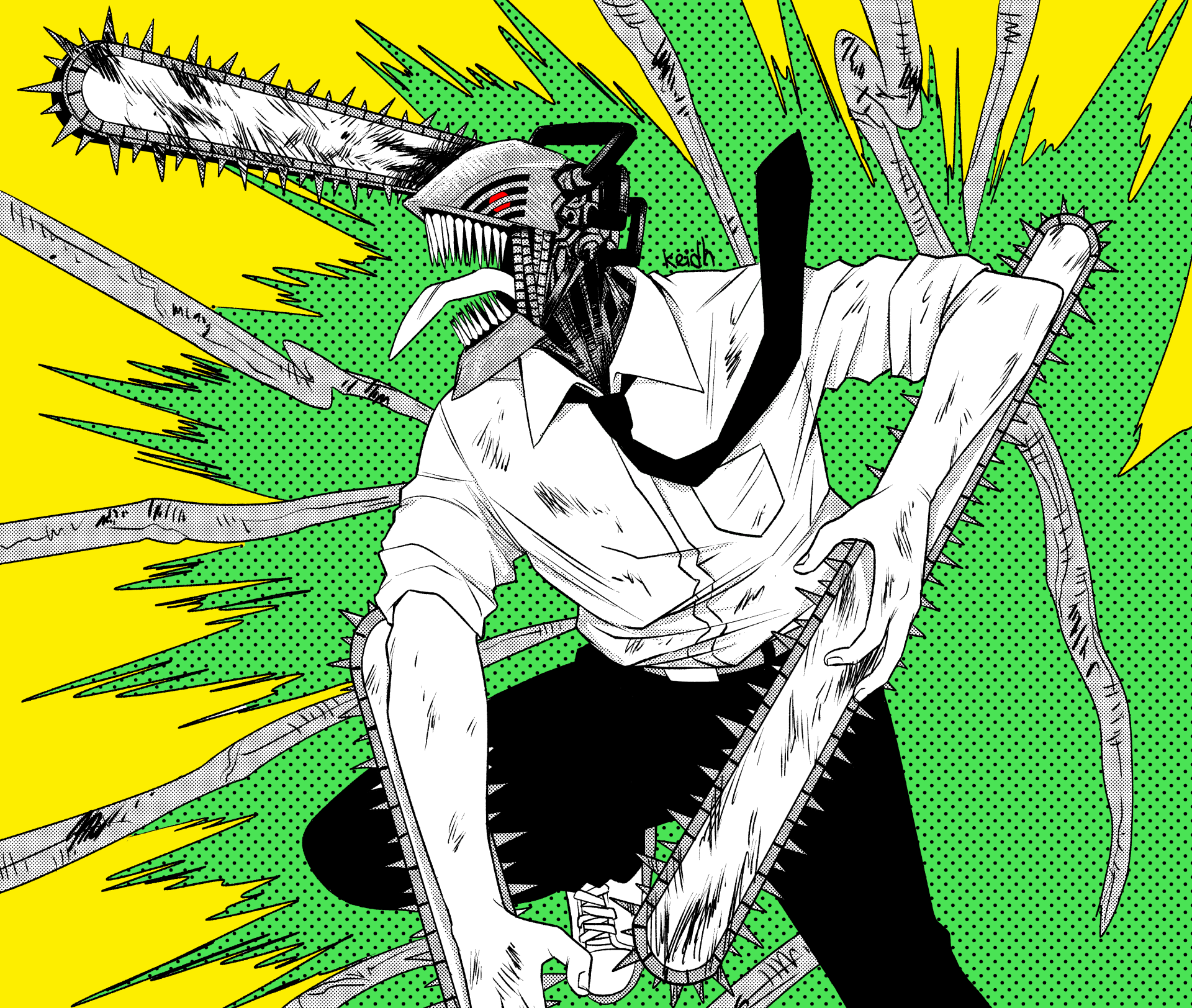Download Denji (Chainsaw Man) Anime Chainsaw Man 4k Ultra HD Wallpaper by Keidh