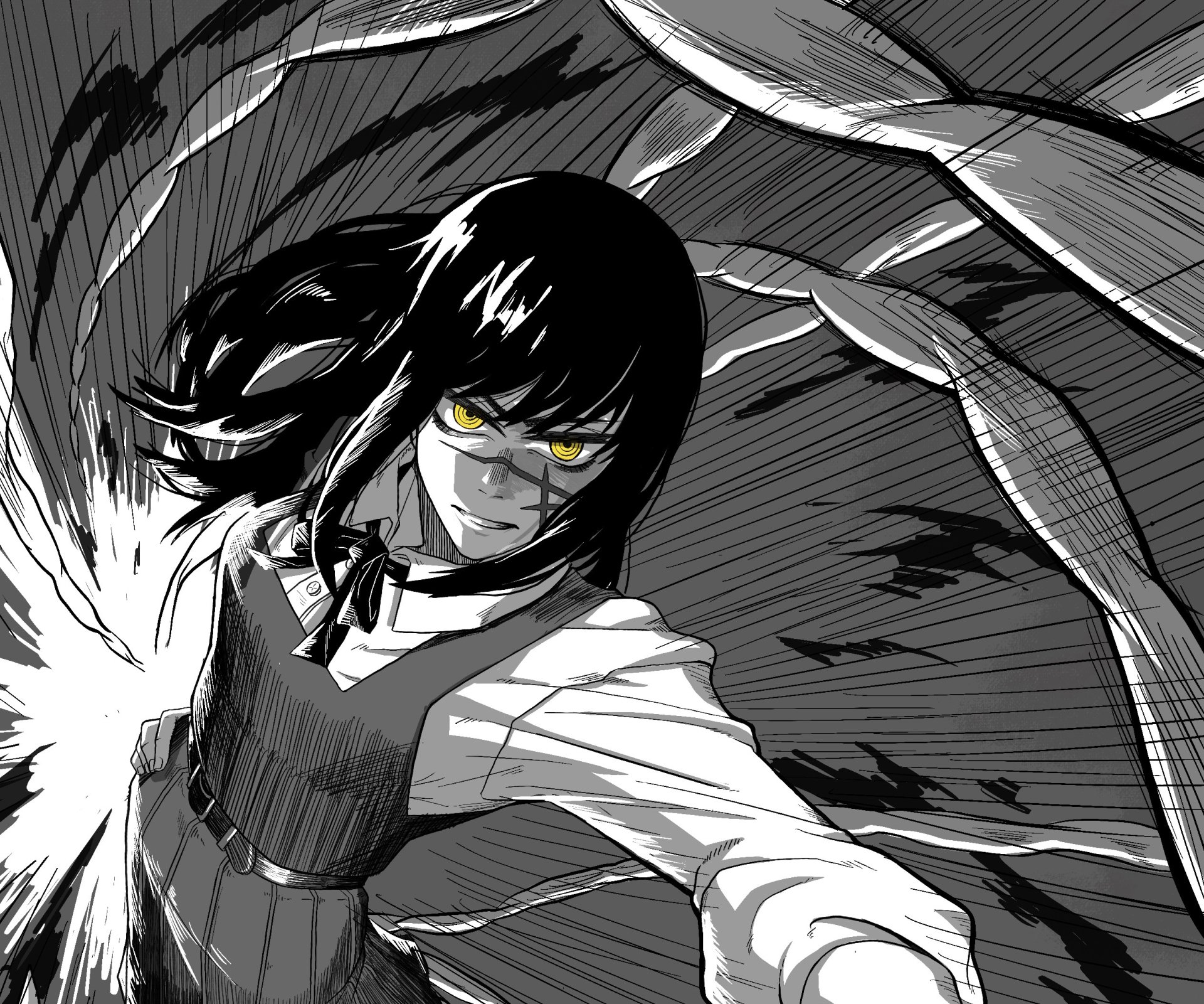 Download Asa Mitaka Anime Chainsaw Man HD Wallpaper