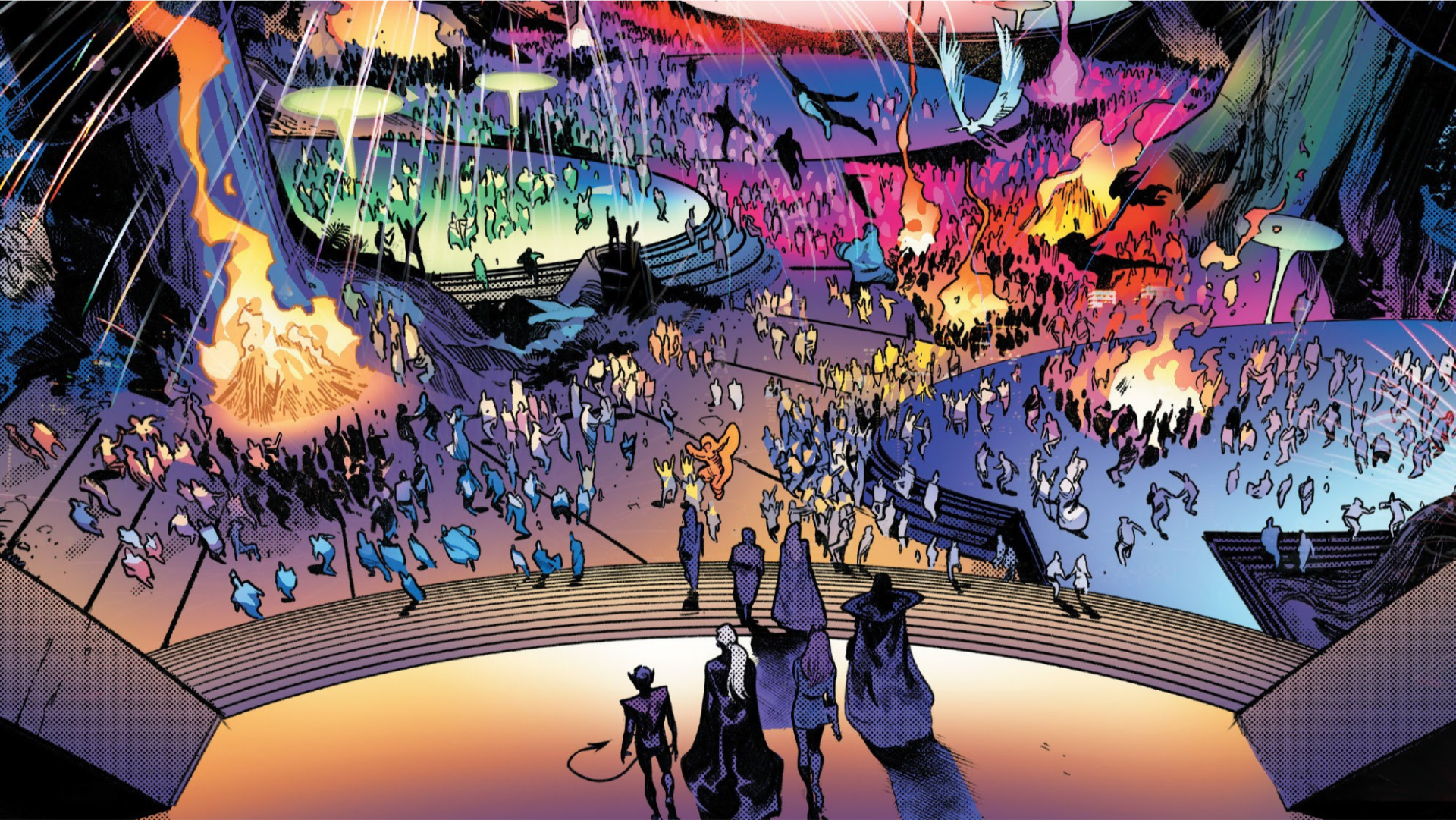 Download Jean Grey Storm (Marvel Comics) Nightcrawler (Marvel Comics) Comic X-Men HD Wallpaper by Pepe Larraz