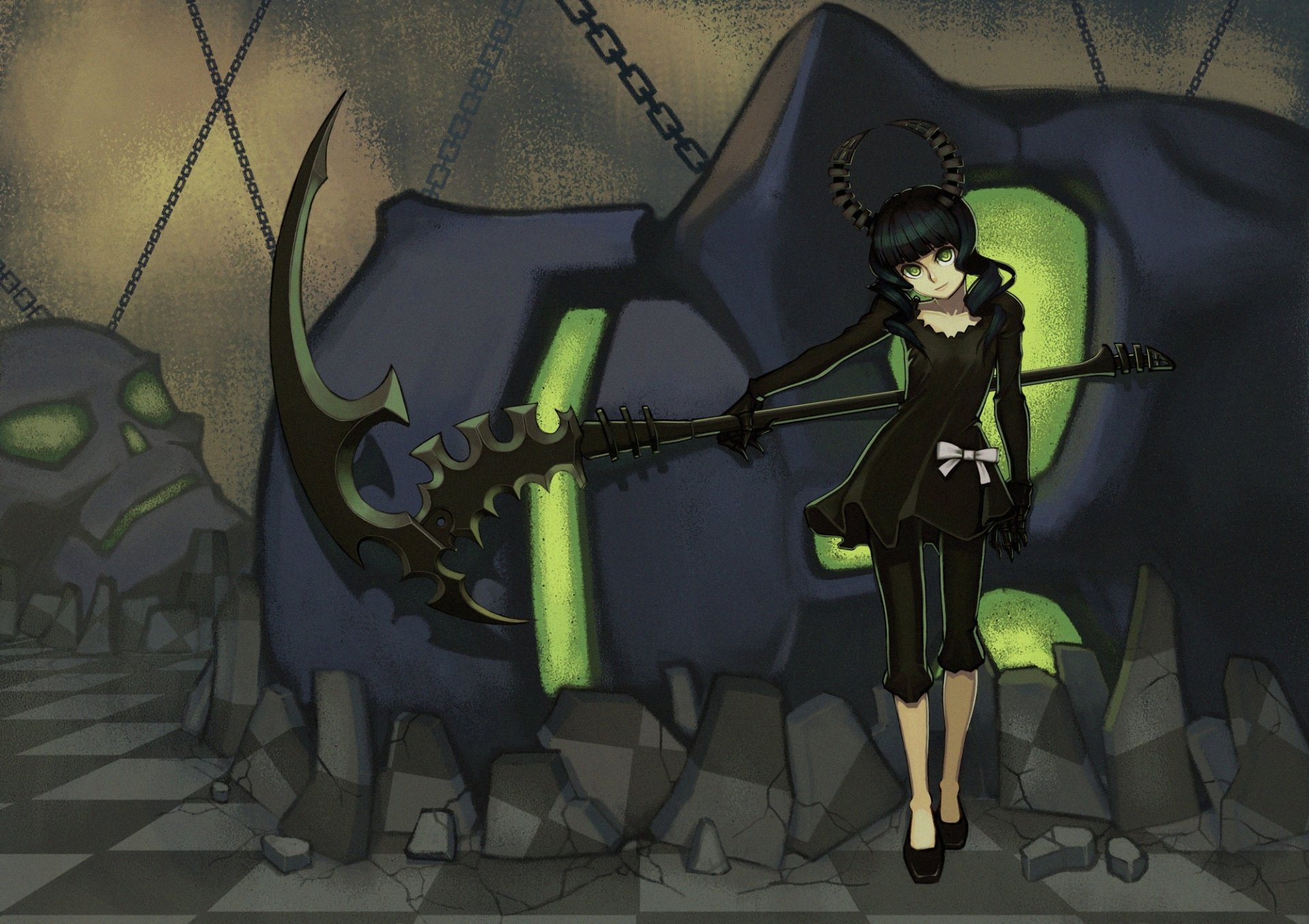 Download Dead Master (Black Rock Shooter) Anime Black Rock Shooter HD Wallpaper