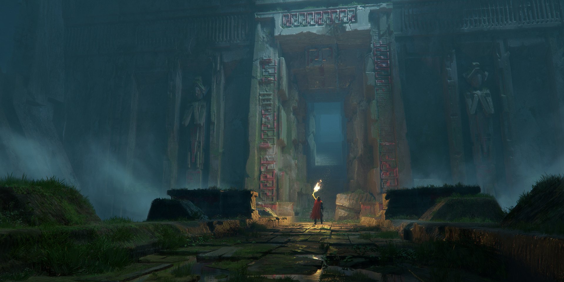 Download Fantasy Ruin HD Wallpaper by Fernando Silva