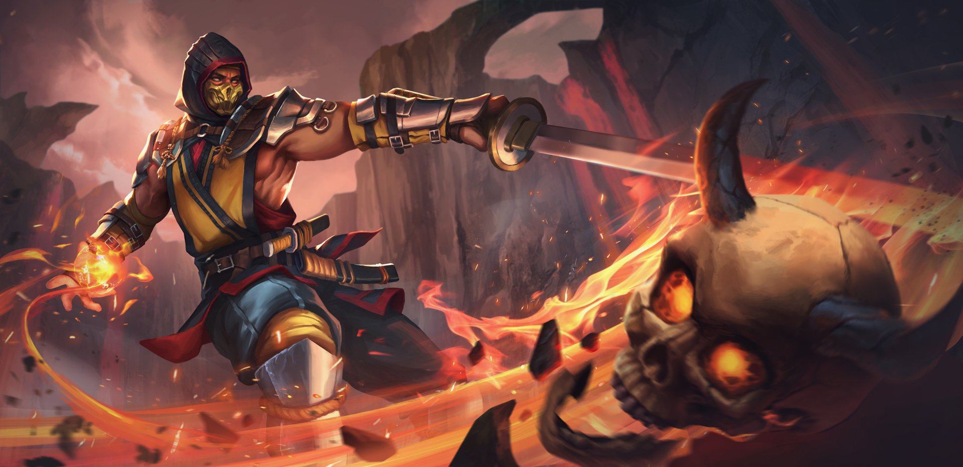 Download Scorpion (Mortal Kombat) Video Game Mortal Kombat HD Wallpaper by Agus SW