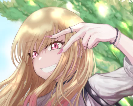 Marin Kitagawa Anime My Dress-Up Darling HD Desktop Wallpaper | Background Image