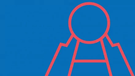 HD PC wallpaper featuring a minimalist outline of Kyogre, the legendary water Pokémon from the Pokémon anime series, set against a solid blue background.