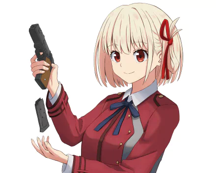 Chisato Nishikigi Anime Lycoris Recoil HD Desktop Wallpaper | Background Image