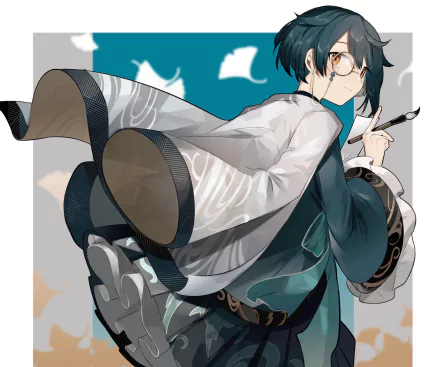 Xingqiu (Genshin Impact) video game Genshin Impact HD Desktop Wallpaper | Background Image