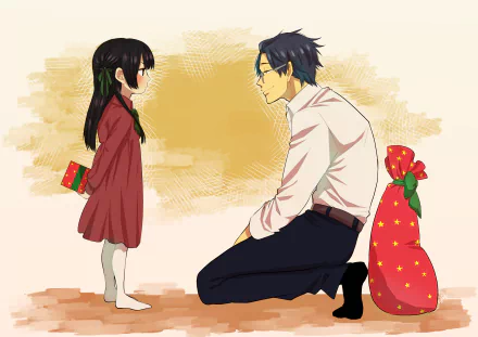 Tooru Kirishima Yaeka Sakuragi Anime The Yakuza's Guide to Babysitting HD Desktop Wallpaper | Background Image