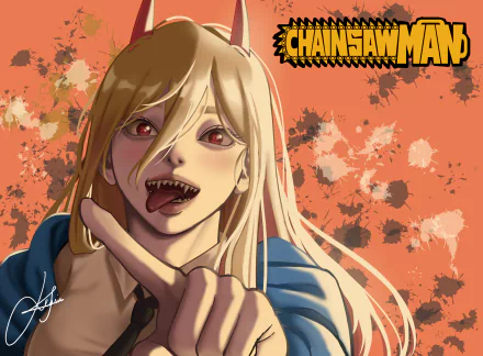 Power (Chainsaw Man) Anime Chainsaw Man HD Desktop Wallpaper | Background Image