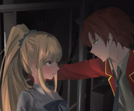 Kiyotaka Ayanokōji Kei Karuizawa Anime Classroom of the Elite HD Desktop Wallpaper | Background Image