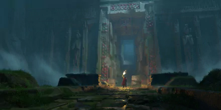 fantasy ruin HD Desktop Wallpaper | Background Image