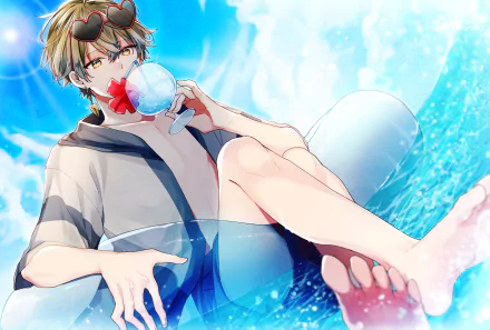 Luxiem Ike Eveland Anime Virtual Youtuber HD Desktop Wallpaper | Background Image