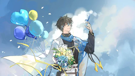 Luxiem Ike Eveland Anime Virtual Youtuber HD Desktop Wallpaper | Background Image