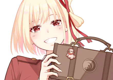 Chisato Nishikigi Anime Lycoris Recoil HD Desktop Wallpaper | Background Image