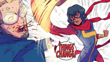 Kamala Khan Comic Ms. Marvel HD Desktop Wallpaper | Background Image