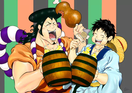 Monkey D. Luffy Kozuki Oden Anime One Piece HD Desktop Wallpaper | Background Image