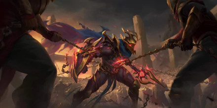 Pantheon (League Of Legends) video game Legends of Runeterra HD Desktop Wallpaper | Background Image