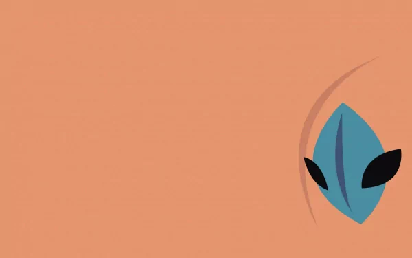 A stylized HD desktop wallpaper featuring Deoxys, a legendary Pokémon from the anime series, showcases its unique design against a minimalistic background.