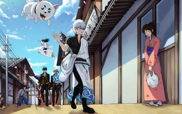 Gintoki Sakata Anime Gintama HD Desktop Wallpaper | Background Image