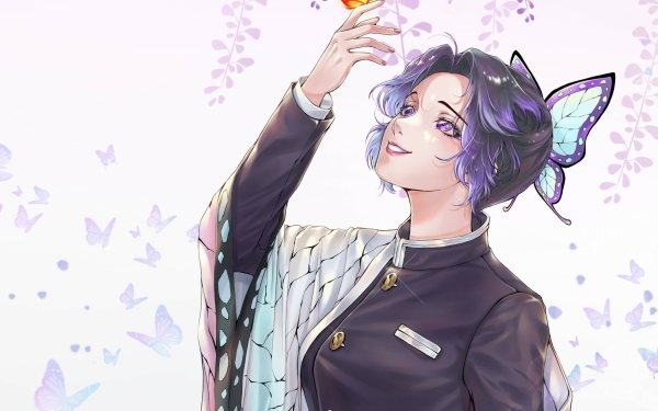 Anime Demon Slayer: Kimetsu no Yaiba Demon Slayer Shinobu Kochou HD Wallpaper | Background Image