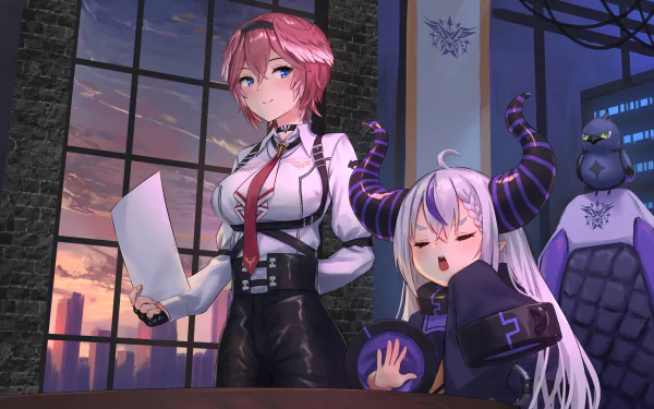 hololive Takane Lui La+ Darknesss (Virtual Youtuber) Anime Virtual Youtuber HD Desktop Wallpaper | Background Image