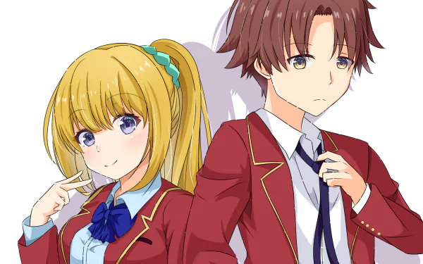 Kei Karuizawa Kiyotaka Ayanokōji Anime Classroom of the Elite HD Desktop Wallpaper | Background Image