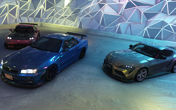  Assetto Corsa RX7, Skyline R34 and Supra A90 Showroom