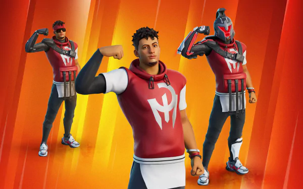 Patrick Mahomes video game Fortnite HD Desktop Wallpaper | Background Image