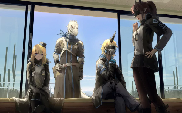 Noir Corne Durin (Arknights) Yato (Arknights) Rangers (Arknights) video game Arknights HD Desktop Wallpaper | Background Image