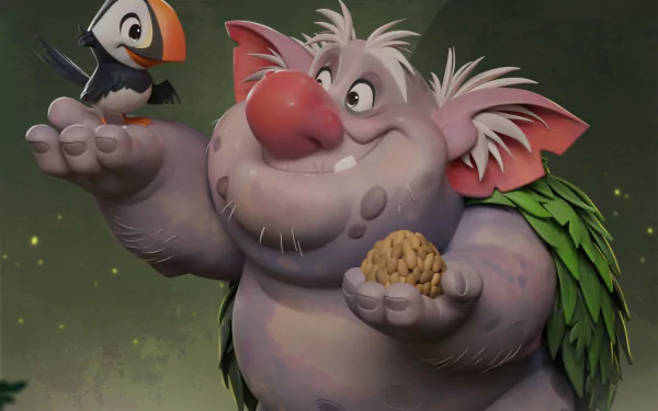  The Troll &amp; the Puffin by Illia Loginov