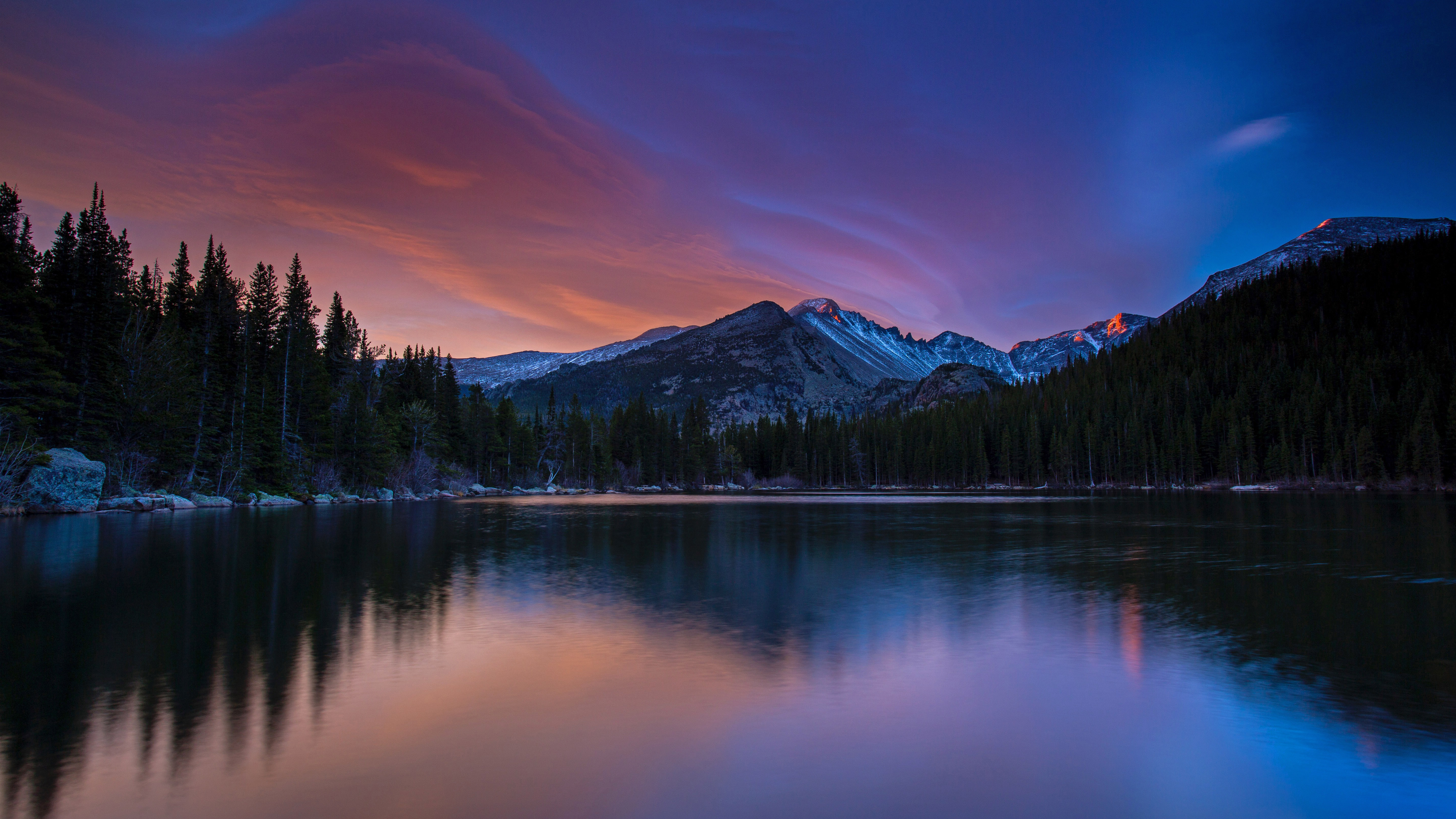 Sunset over the Rocky Mountains by Andrew R. Slaton