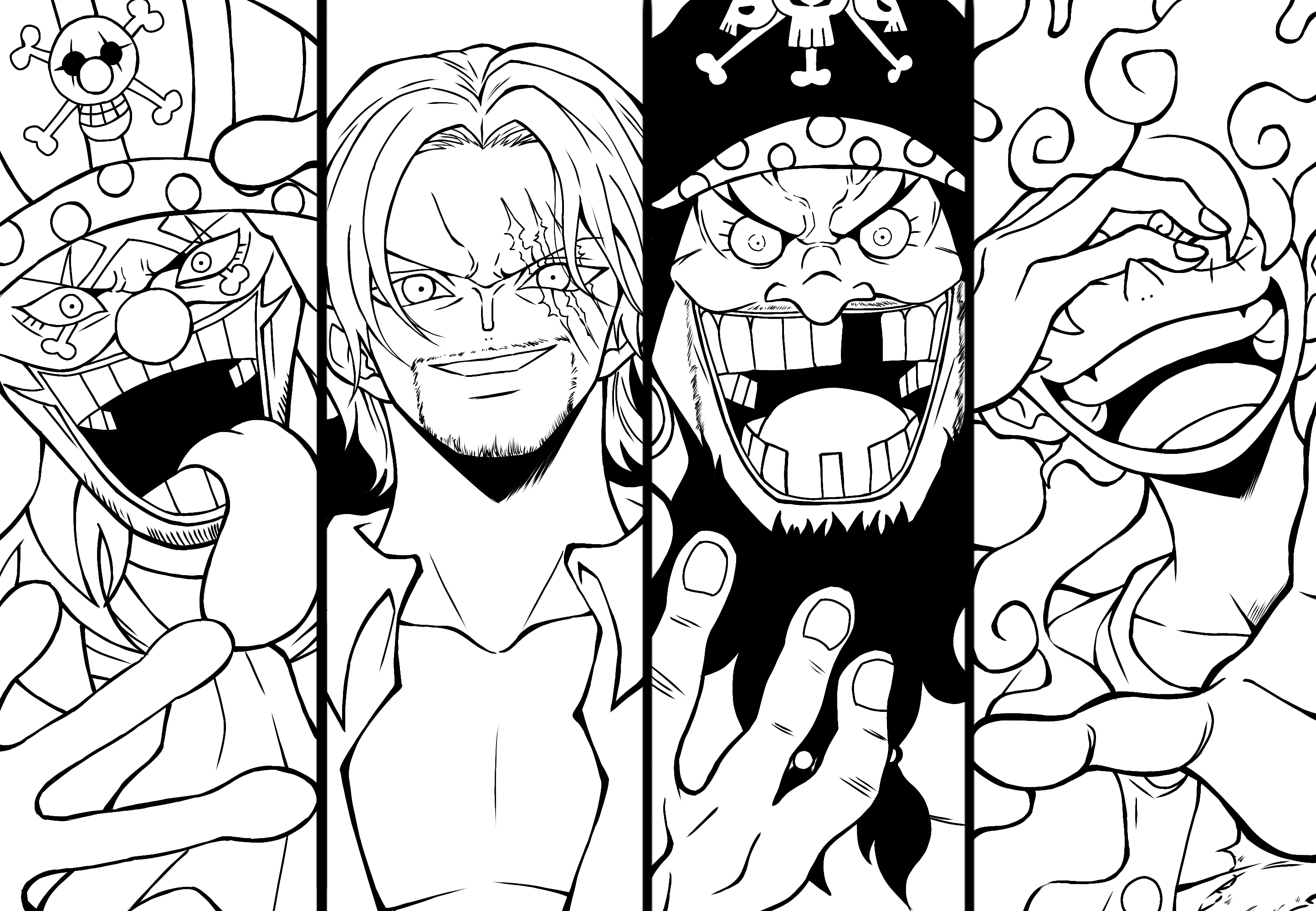 Download Monkey D Luffy Marshall D Teach Shanks One Piece Buggy Download Monkey D Luffy Marshall D Teach Shanks One Piece Buggy